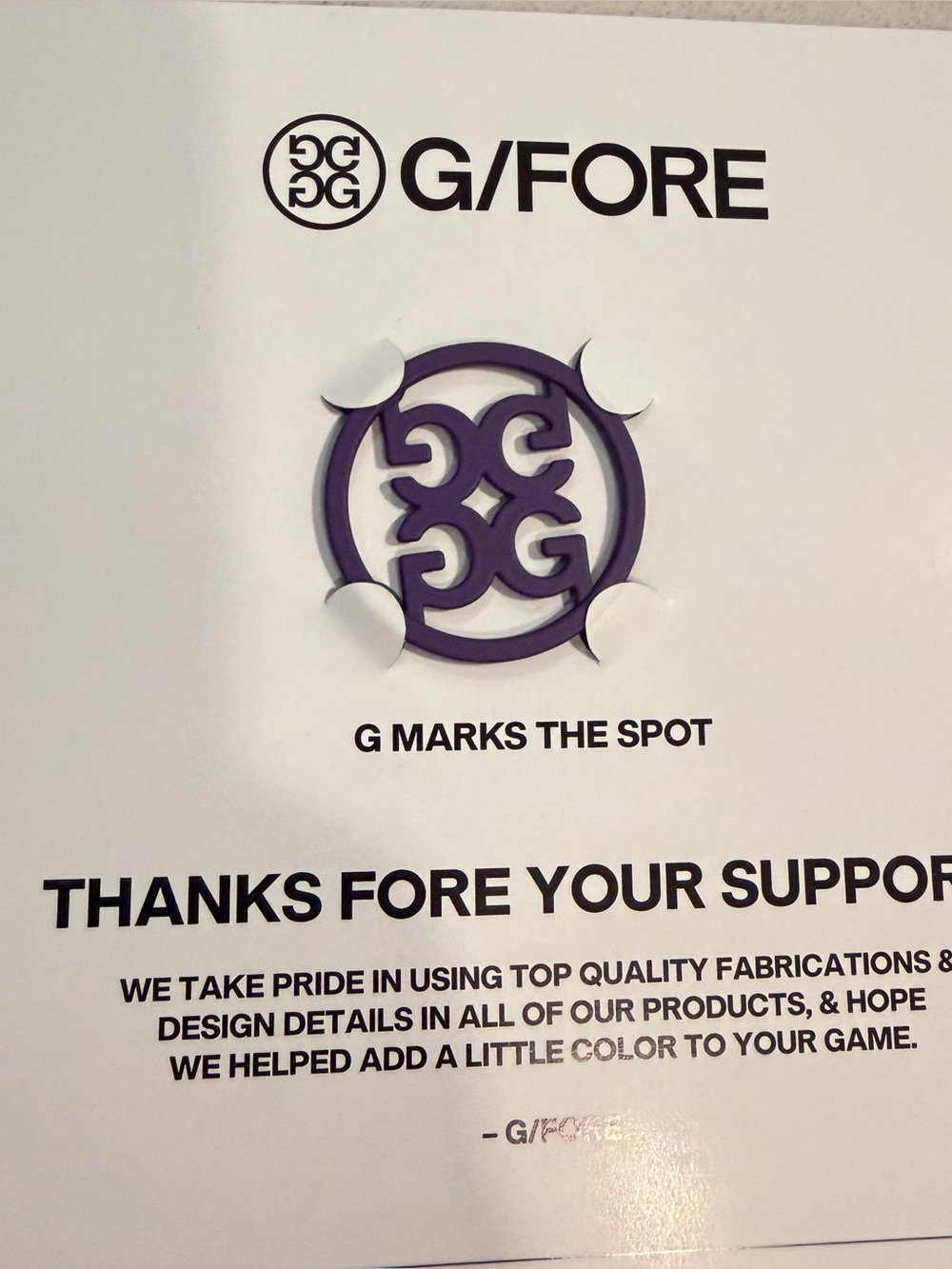 G/FORE Limited Edition Ball Marker